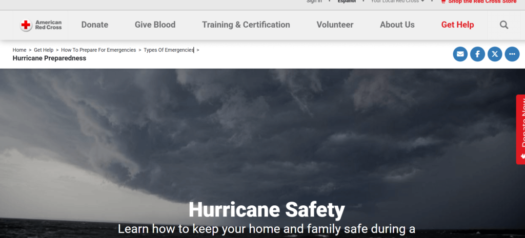Hurricane: American Red Cross