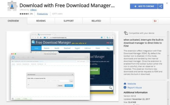Download with Free Download Manager