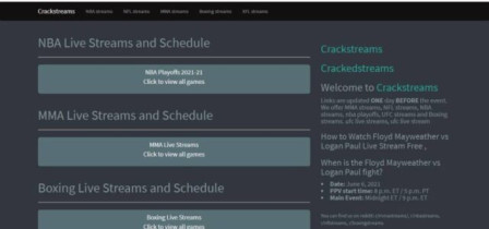 22 Best CrackStreams Alternatives to Watch NFL, NHL & UFC - Technology &  Business Blog, Lifestyle & Health