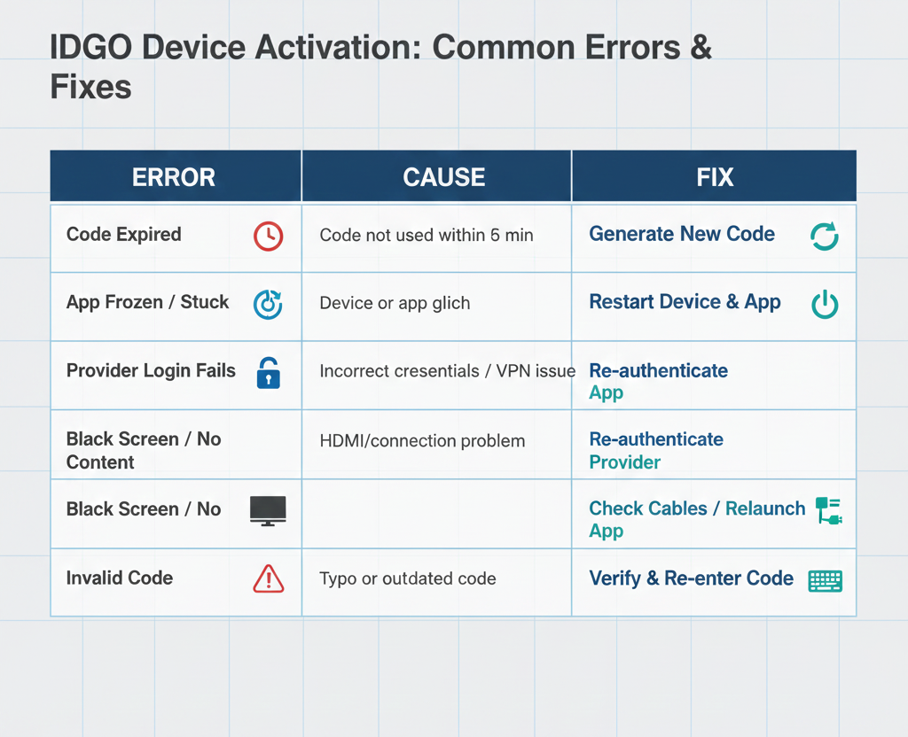 Common Activation Errors and Fixes