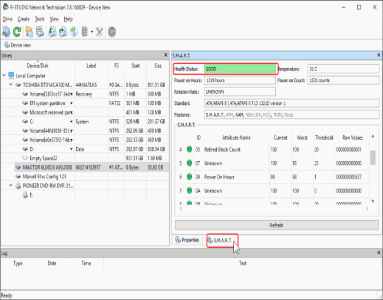 rstudio DataRecovery