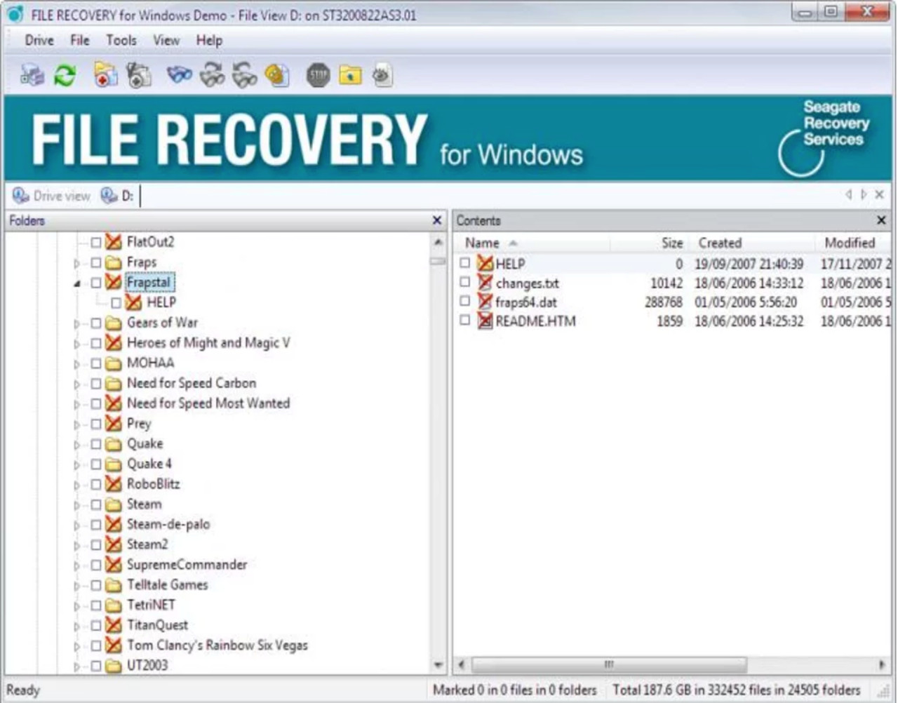 filerecovery window