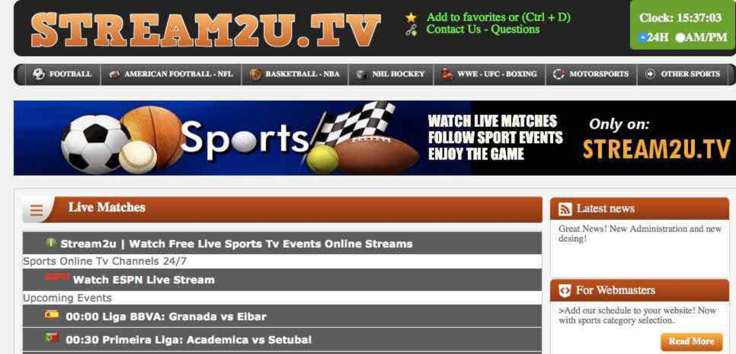 streaming football websites