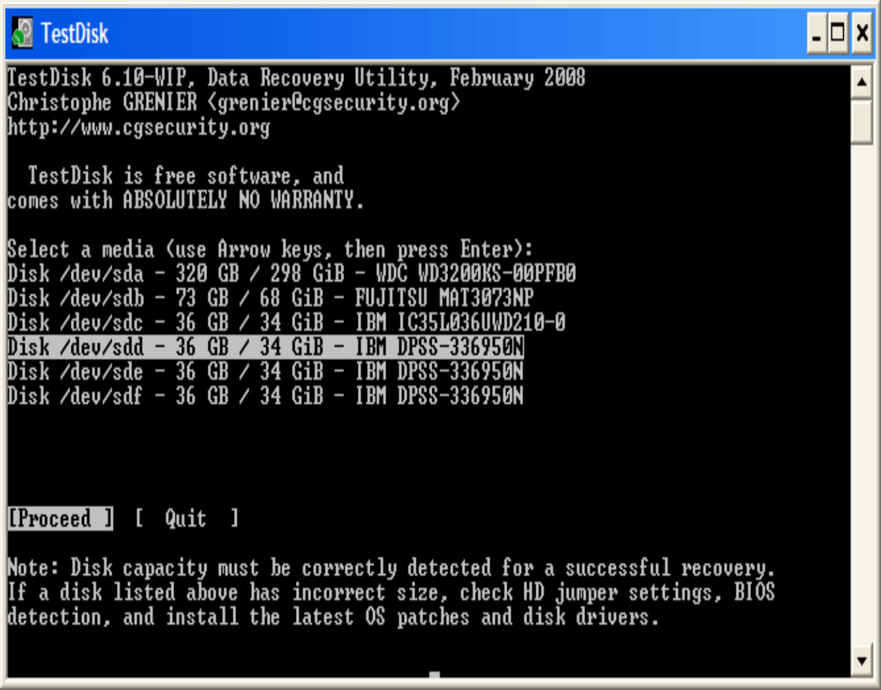 testdisk recovery