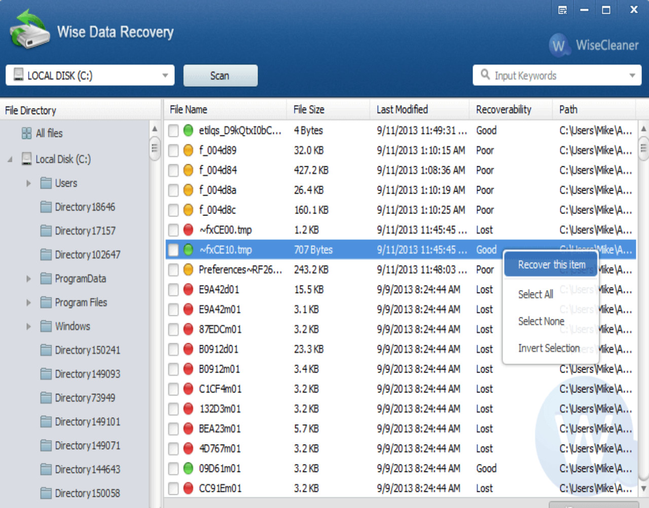 wise data recovery