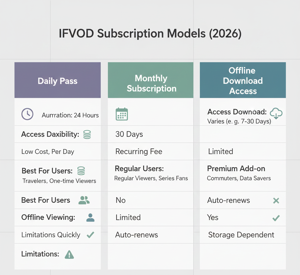 IFVOD Subscription Models Explained