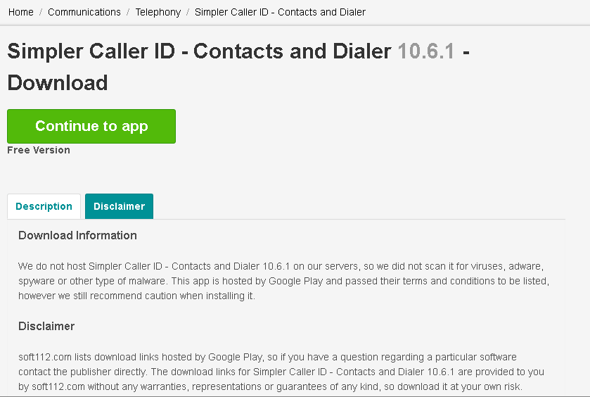 Simpler Caller ID