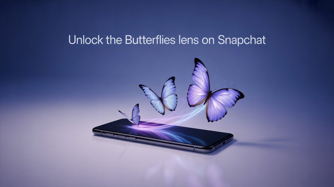 Unlock the Butterflies Lens on Snapchat