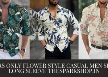 299 Rs Only Flower Style Casual Men Shirt Long Sleeve Affordable Fashion from TheSparkShop.in