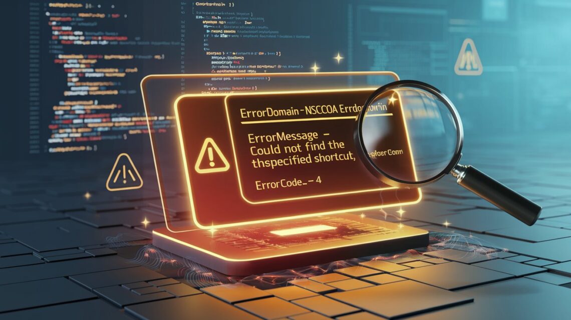 ErrorDomain=NSCocoaErrorDomain & ErrorMessage=Could not find the specified shortcut. & ErrorCode=4