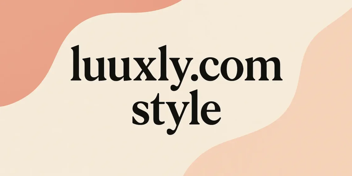 luuxly.com style: How Luxury Is Redefined Through Simplicity