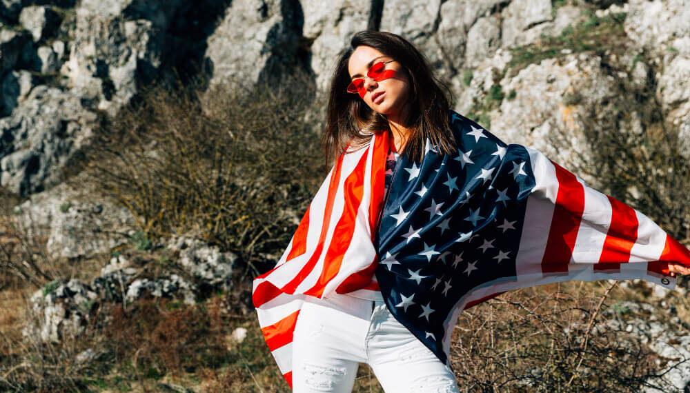 American Flag Hoodies