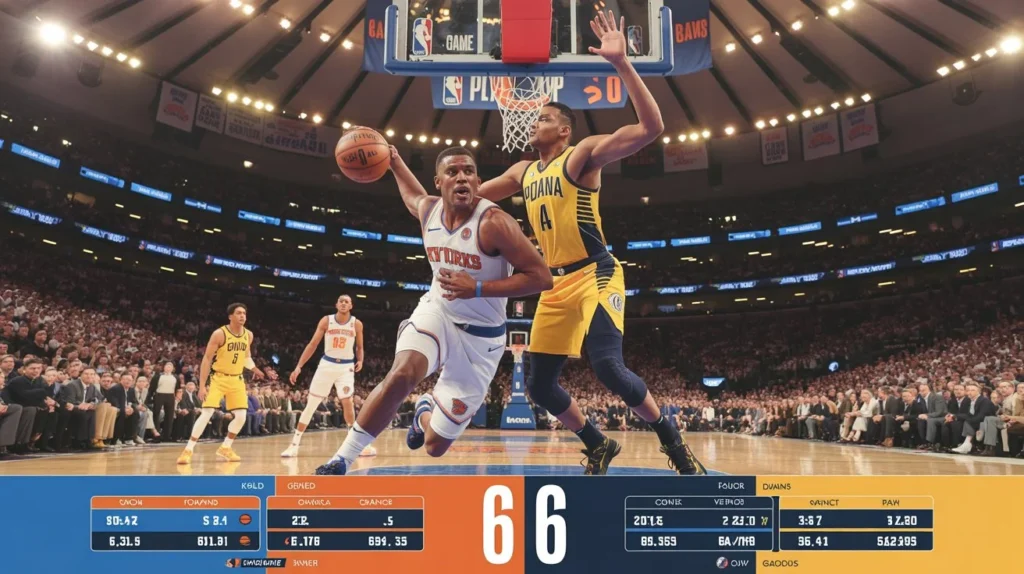 pacers vs knicks match player stats