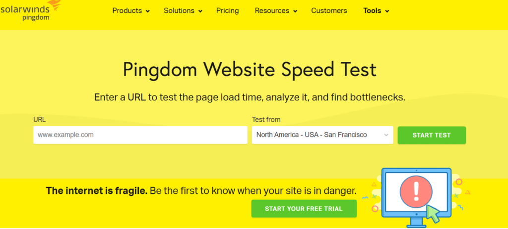 Pingdom Tools