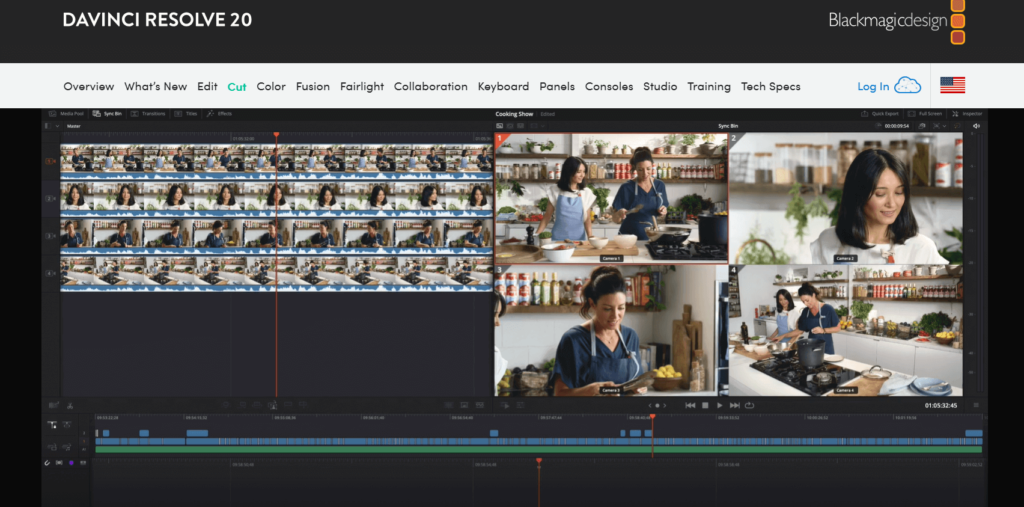 davinci resolve Cut Page