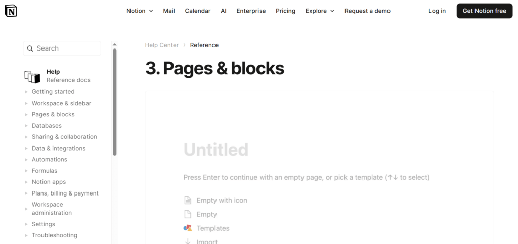notion Block-Based Editor