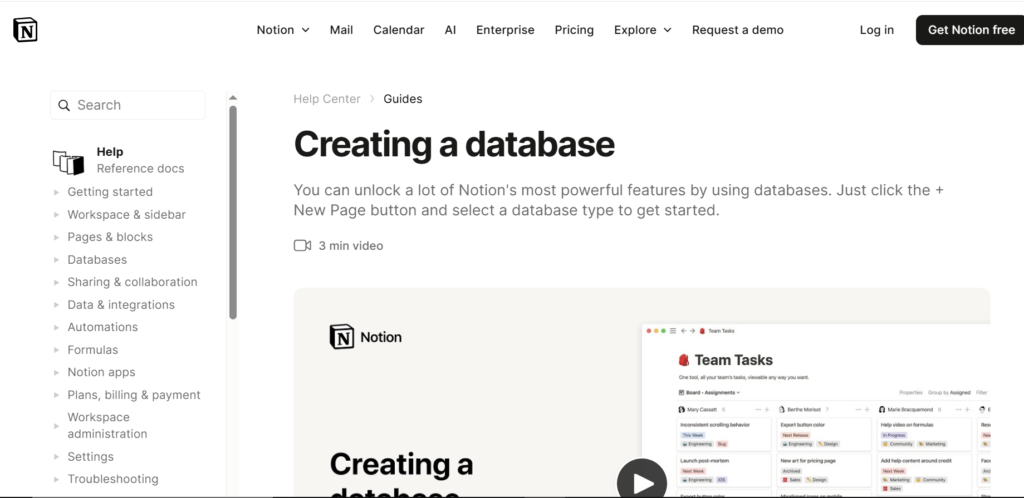 notion Custom Databases