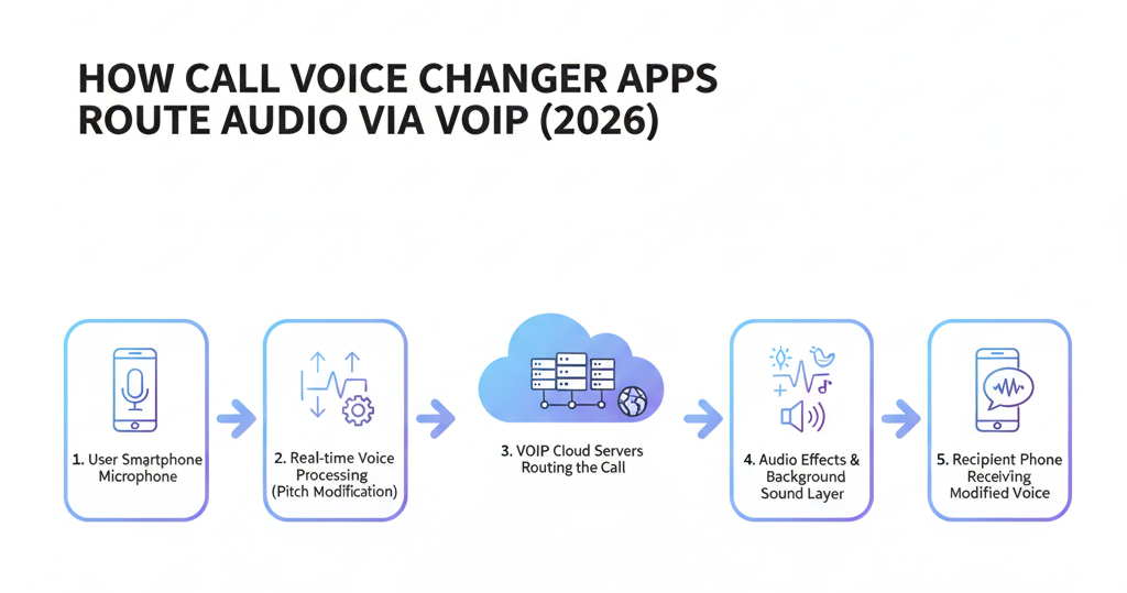 How Call Voice Changers Route Audio via VoIP