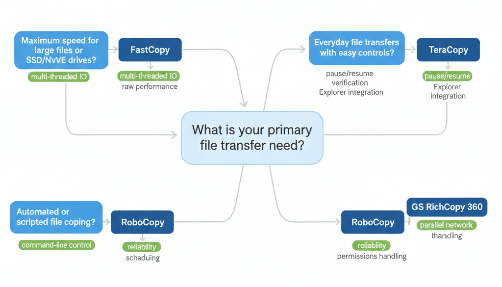 Which File Copy Tool Fits Your Use Case