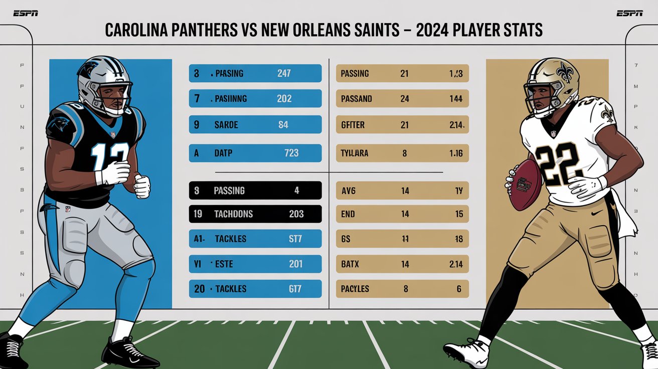 carolina panthers vs new orleans saints match player stats