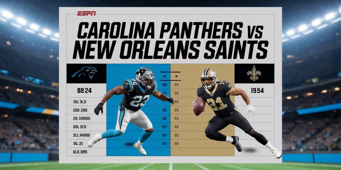 carolina panthers vs new orleans saints match player stats