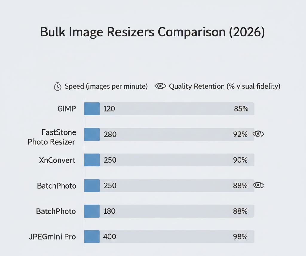 Bulk Image Resizers 2026 Speed vs Quality Comparison