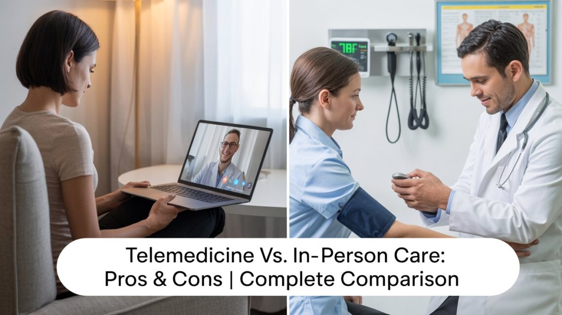Telemedicine vs. In-Person Care: Pros & Cons | Complete 2025 Comparison