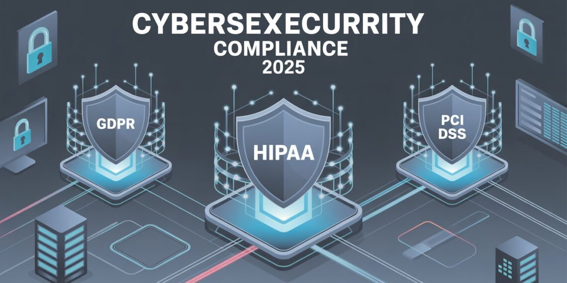 Cybersecurity Compliance: GDPR vs. HIPAA vs. PCI DSS – 2025 Comparison Guide