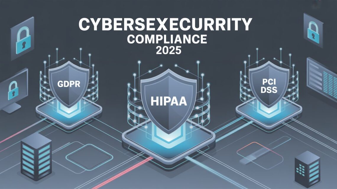 Cybersecurity Compliance: GDPR vs. HIPAA vs. PCI DSS – 2025 Comparison Guide