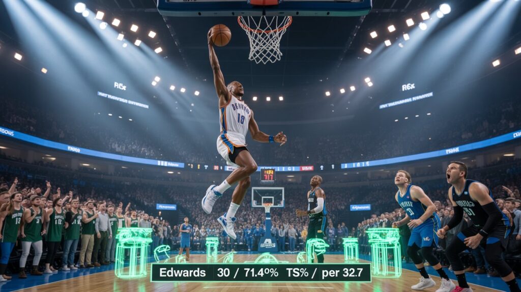 timberwolves vs okc thunder match player stats