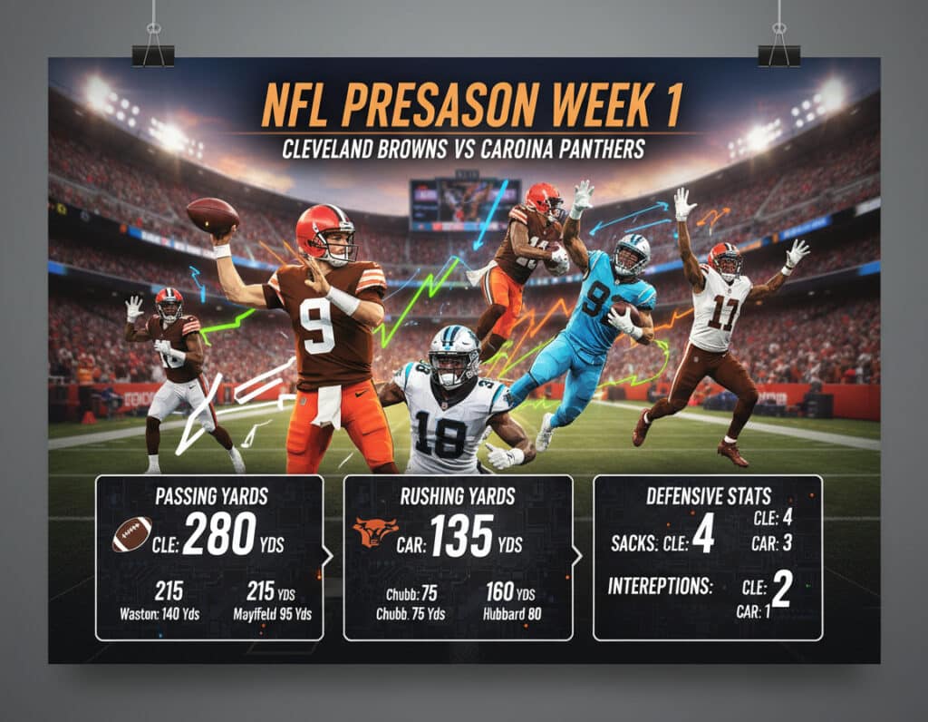 cleveland browns vs carolina panthers match player stats