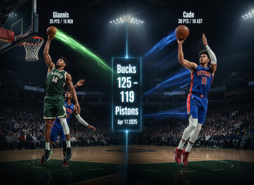 [milwaukee bucks vs detroit pistons match player stats