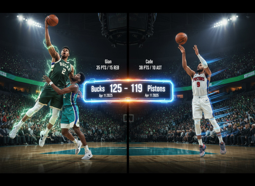 [milwaukee bucks vs detroit pistons match player stats