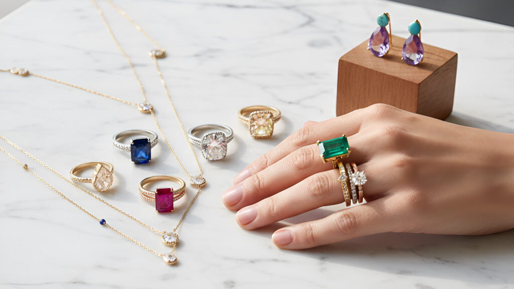 Colored Gemstones Replace Traditional Diamonds