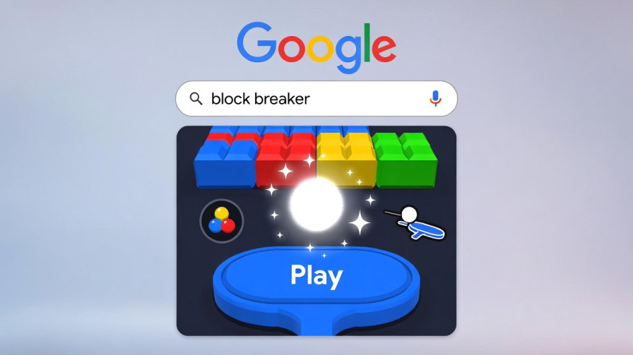 How to access Google Block Breaker through Google Search