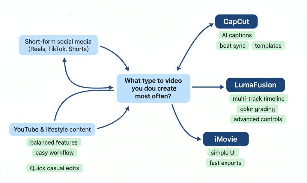 Which Video Editing App Fits Your Content Type