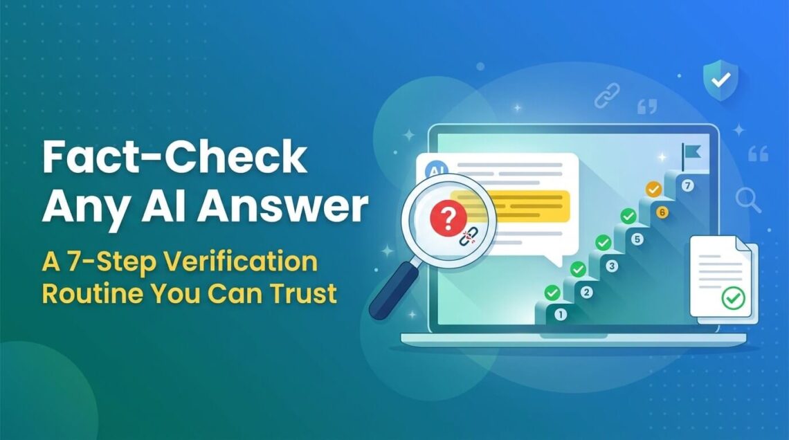 how to fact check ai chatbot answers